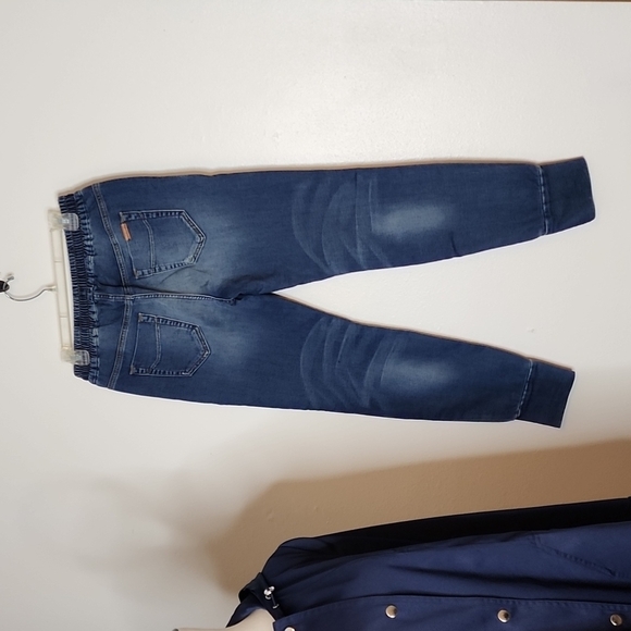 NEW Joe's Jeans Isabeli Blue Med Wash Womens Denim Drawstring Joggers Pockets - Picture 8 of 15